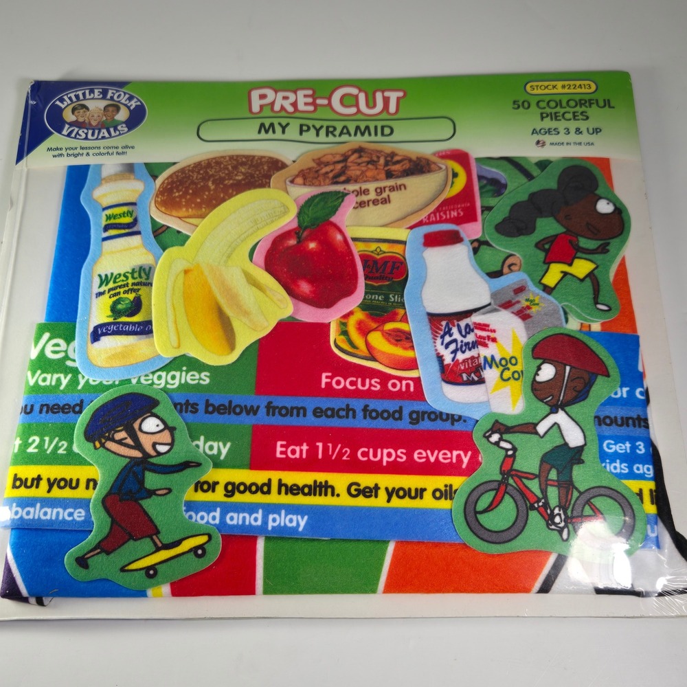 Little Folk Visuals Pre Cut Felt My Pyramid Educational Toy Ages 3 Up